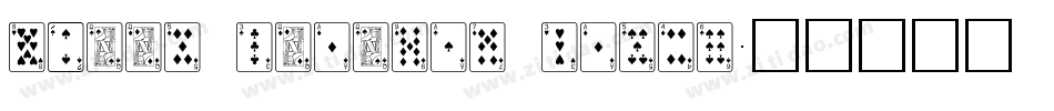 Hoyle Playing Cards字体转换